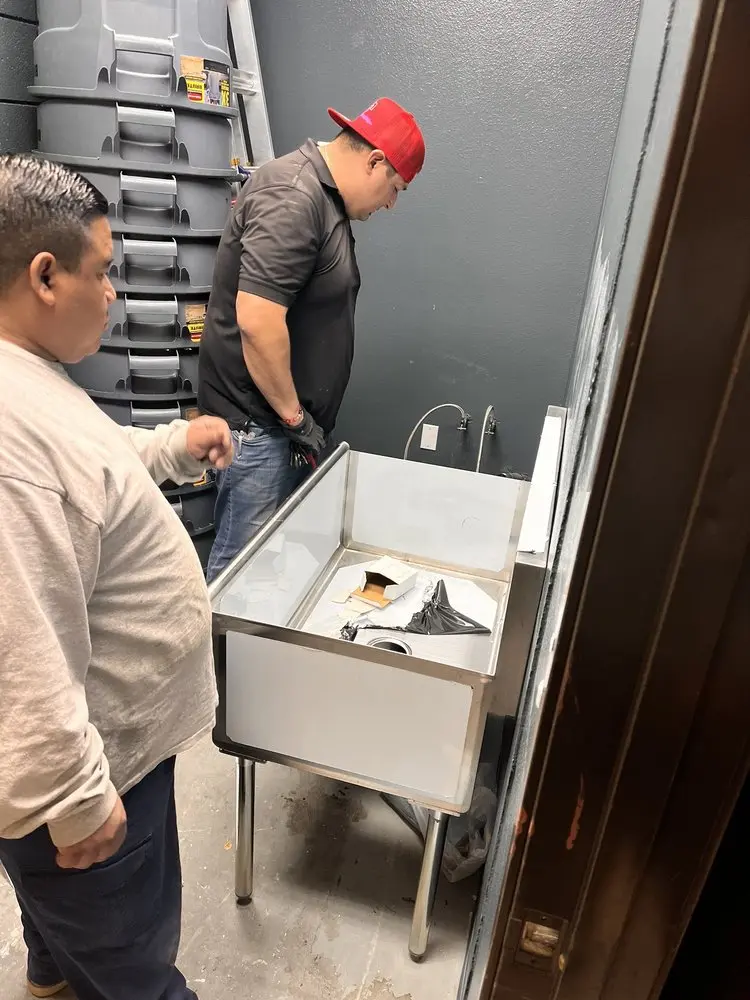Commercial plumbing and sink installation in Willo